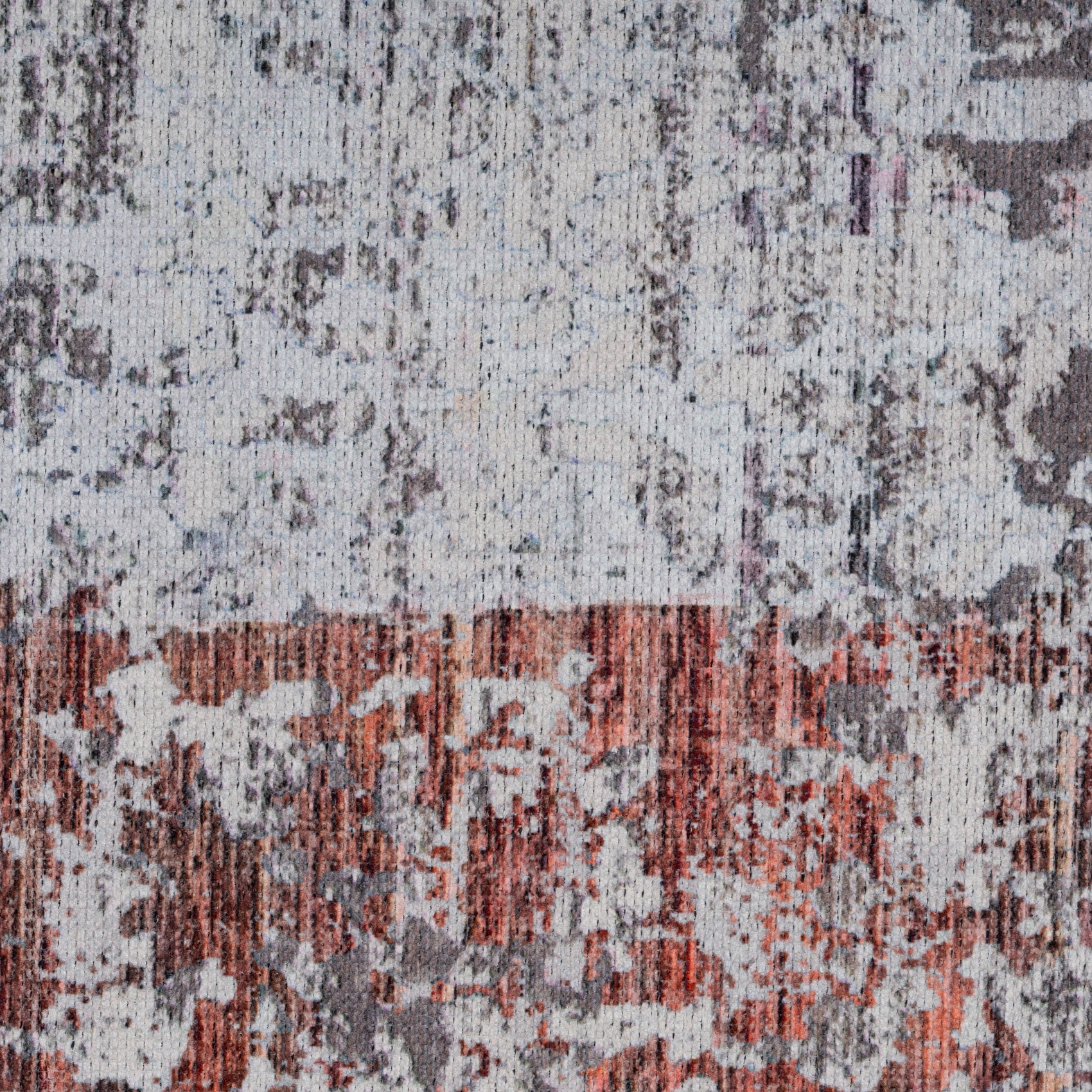 Flatwoven Washable Distressed Muted Coral Rug - Brady