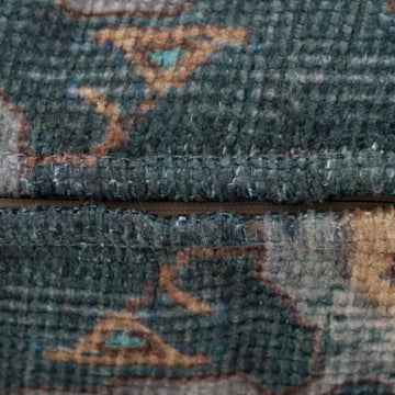 Distressed Teal Cushion Cover