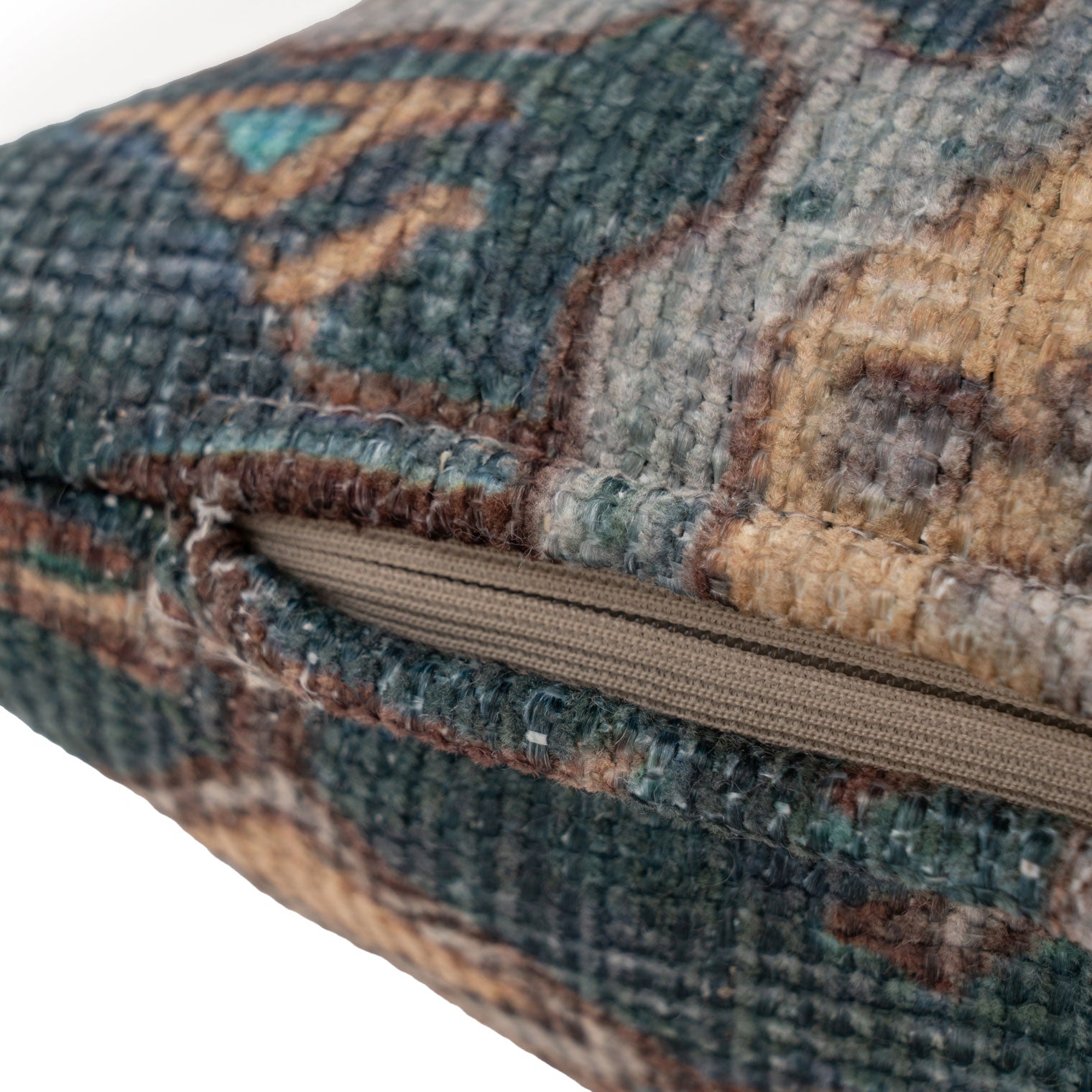 Distressed Teal Cushion Cover