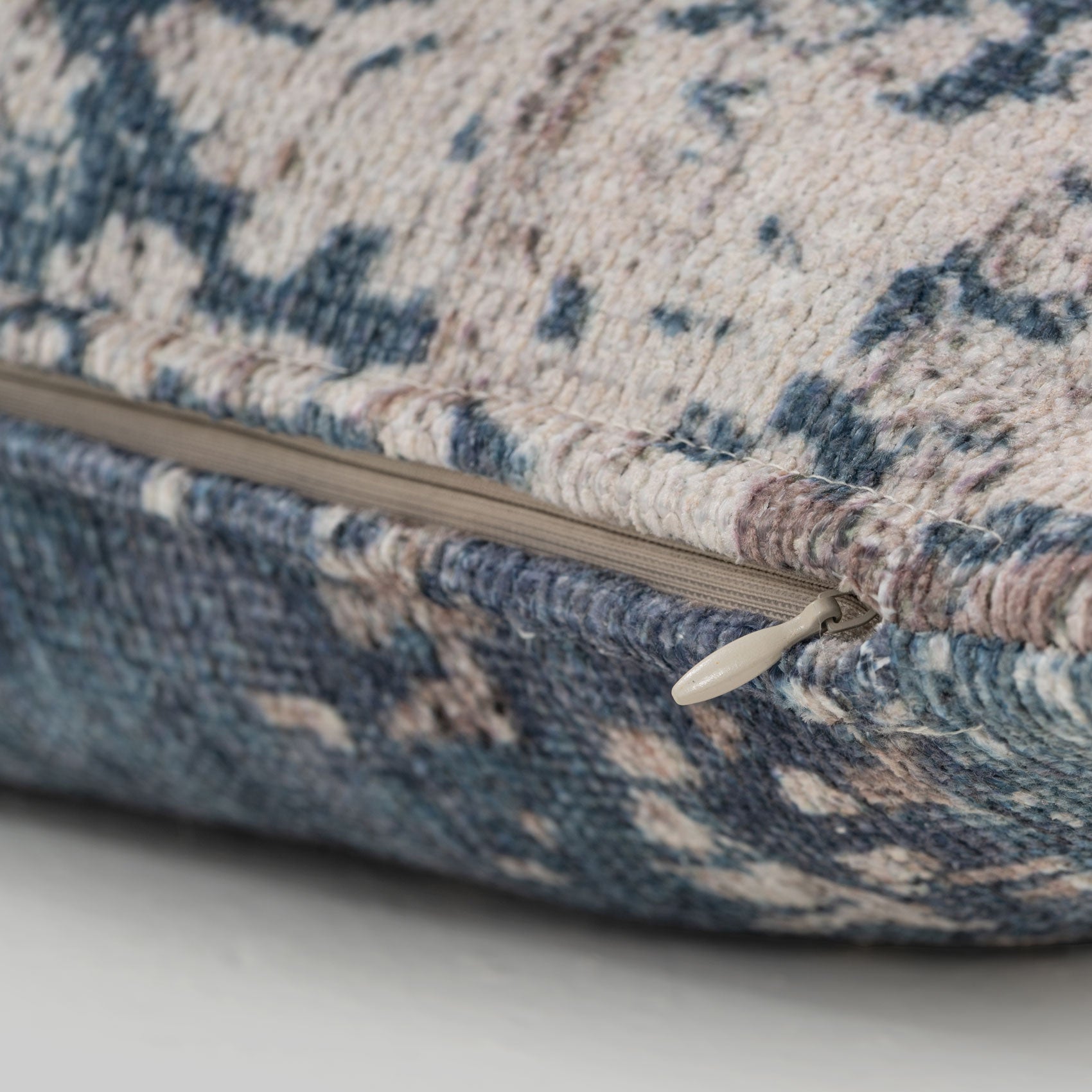 Distressed Blue Cushion Cover