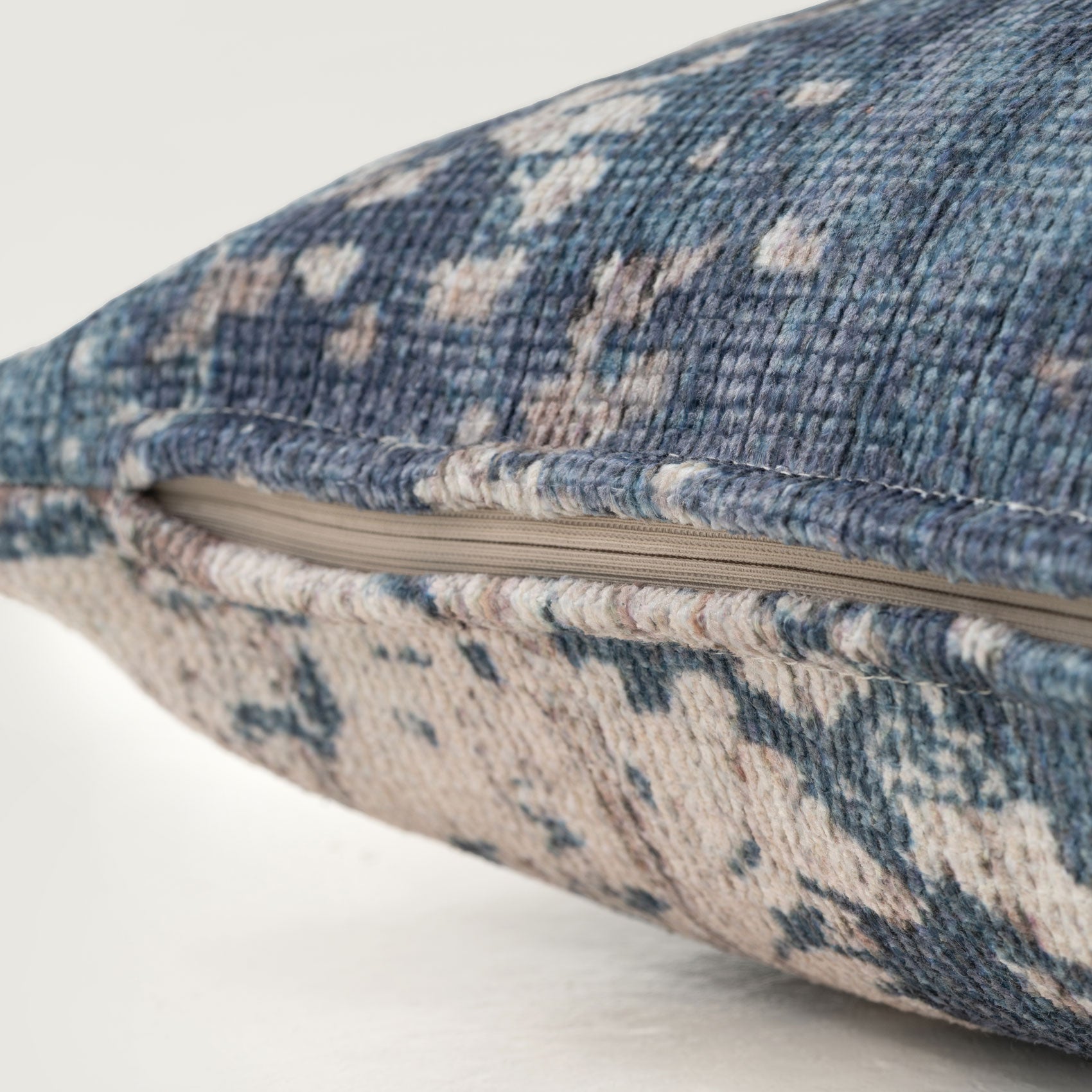Distressed Blue Cushion Cover