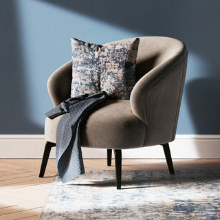 Distressed Blue Cushion Cover