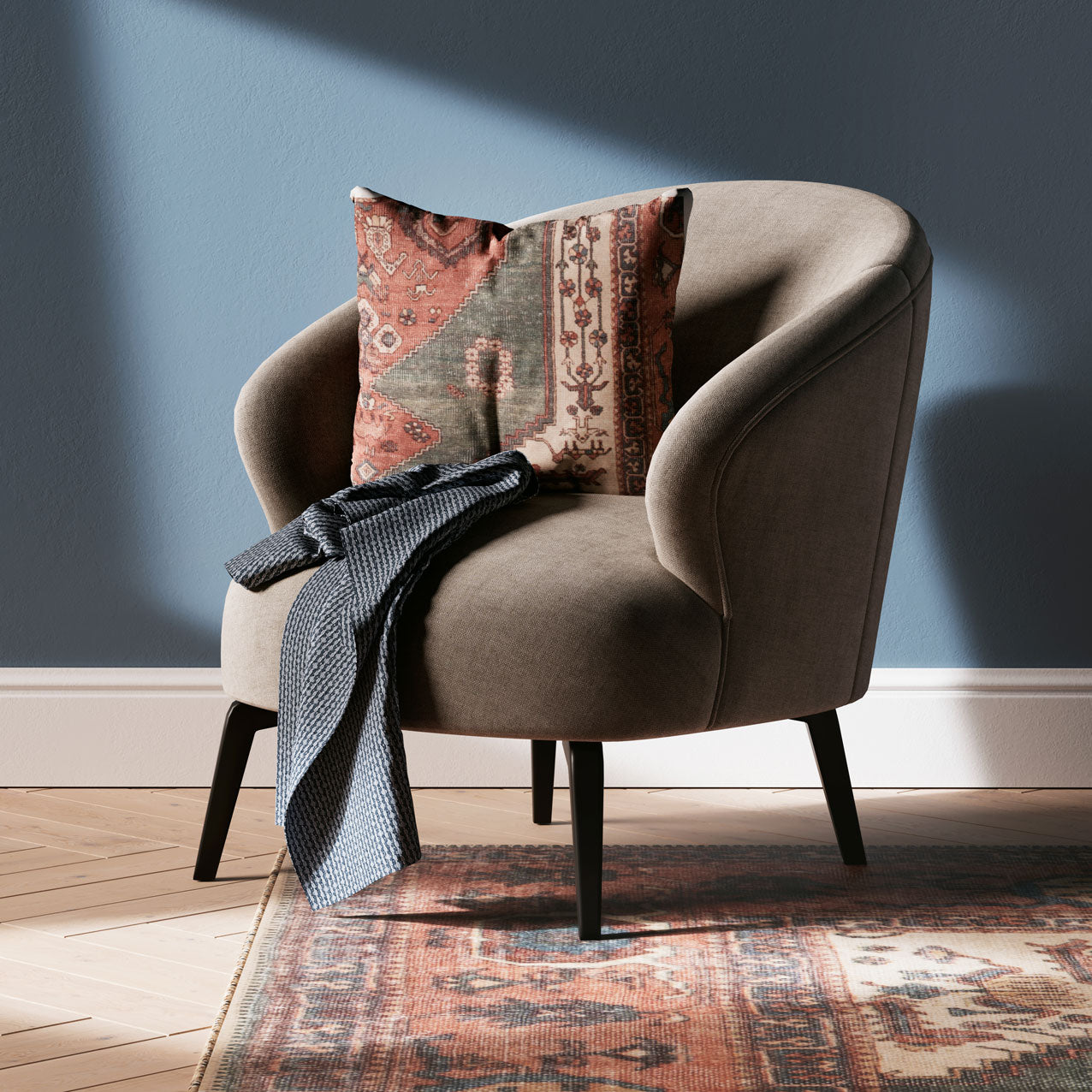 Distressed Terracotta Cushion Cover