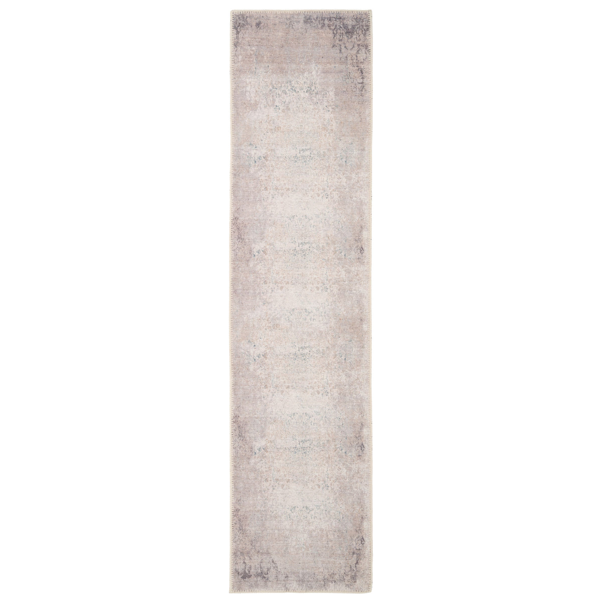 Distressed Renaissance Greige Washable Rug