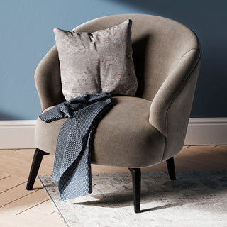 Flatwoven Washable Distressed Grey Bordered Rug - Grand