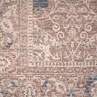 Flatwoven Washable Vintage Distressed Floral Area Rug - Macie