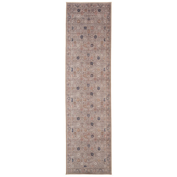 Flatwoven Washable Vintage Floral Runner - Macie