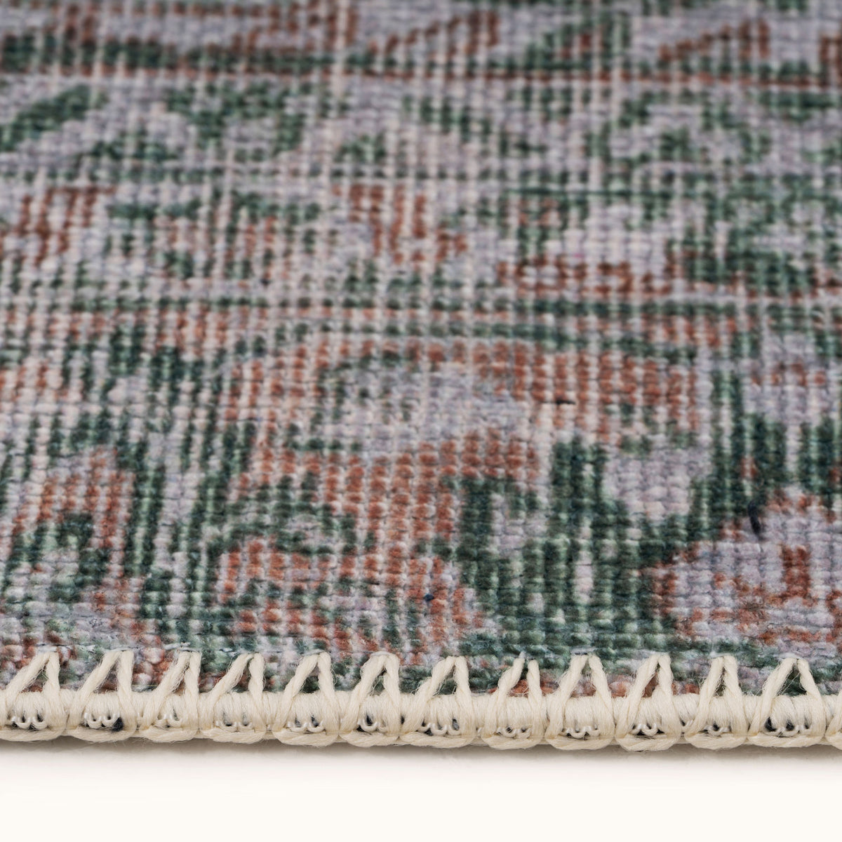 Flatwoven Washable Green Medallion Area Rug - Orion