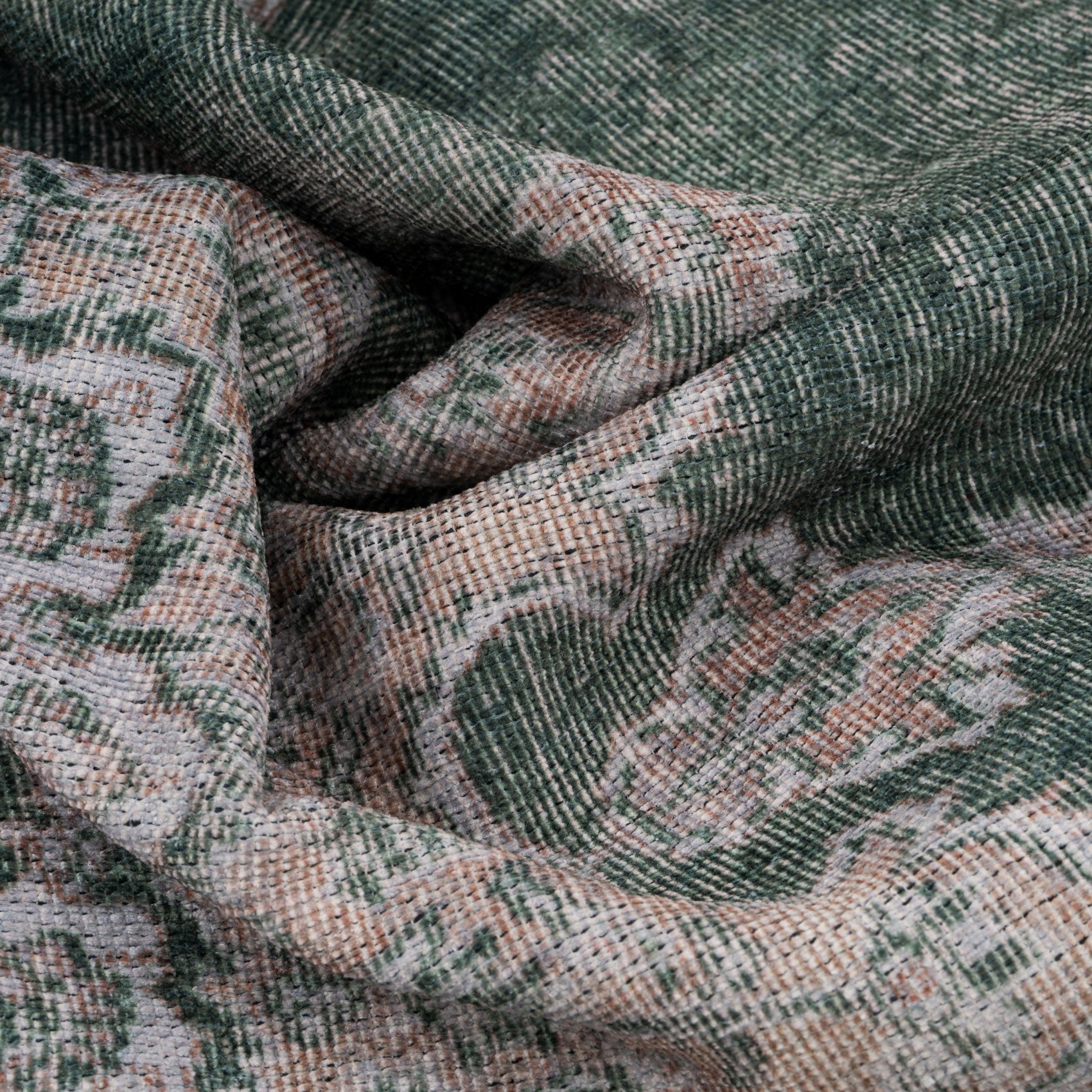 Flatwoven Washable Green Medallion Area Rug - Orion