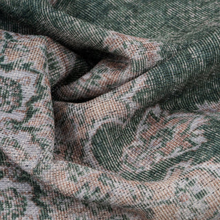 Flatwoven Washable Green Medallion Area Runner - Orion