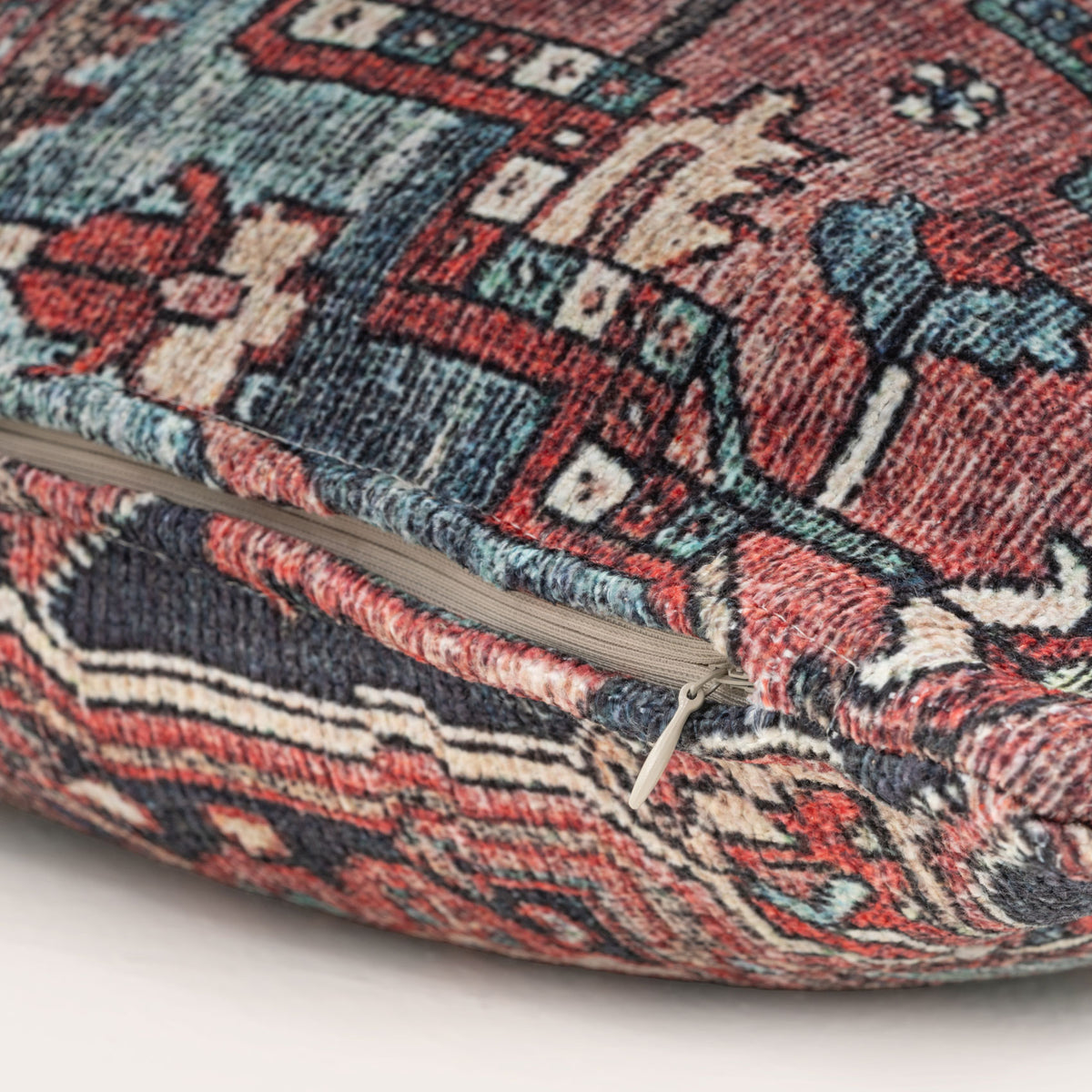 Distressed Red Cushion Cover