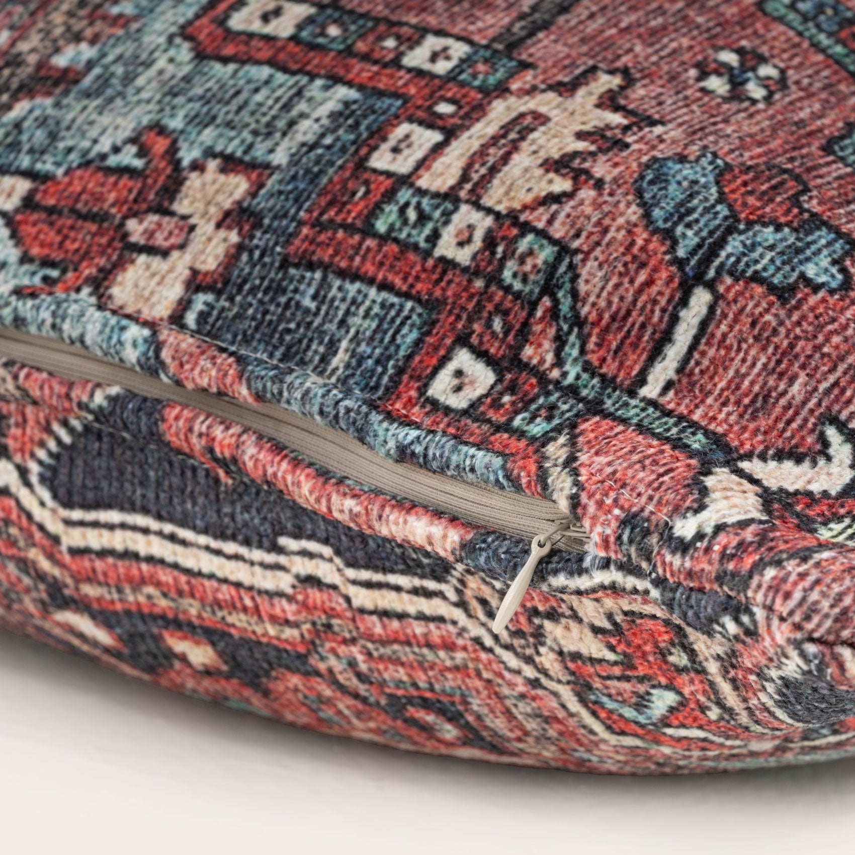 Distressed Red Cushion Cover