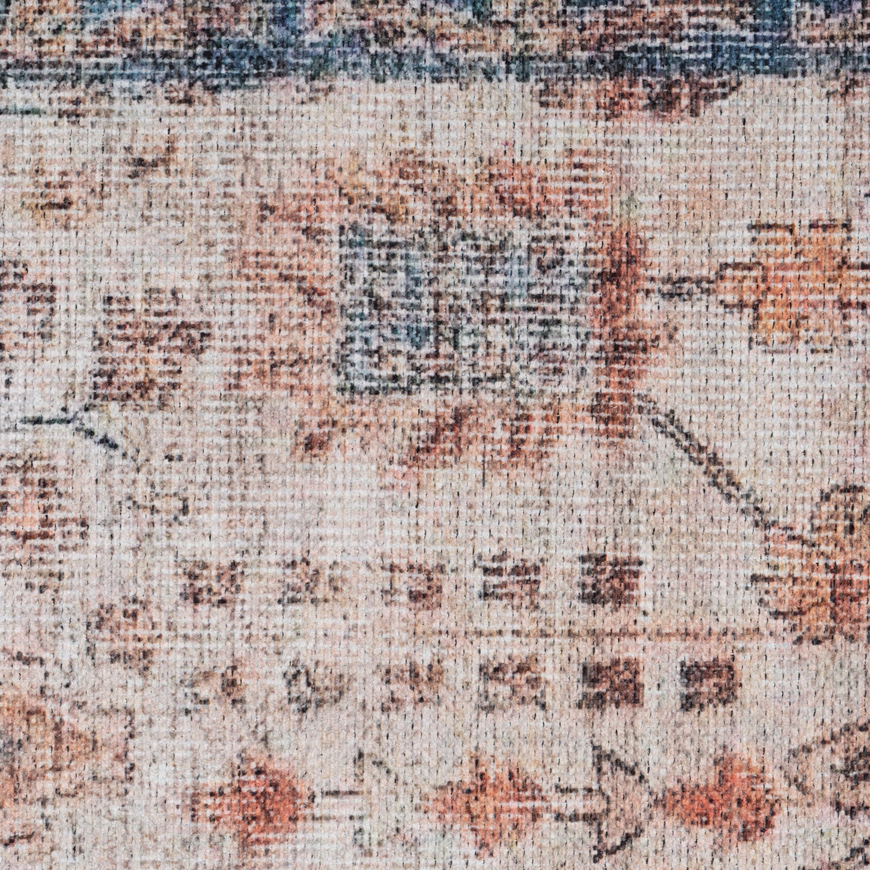 Flatwoven Washable Earthy Flora Area Rug - Shannon