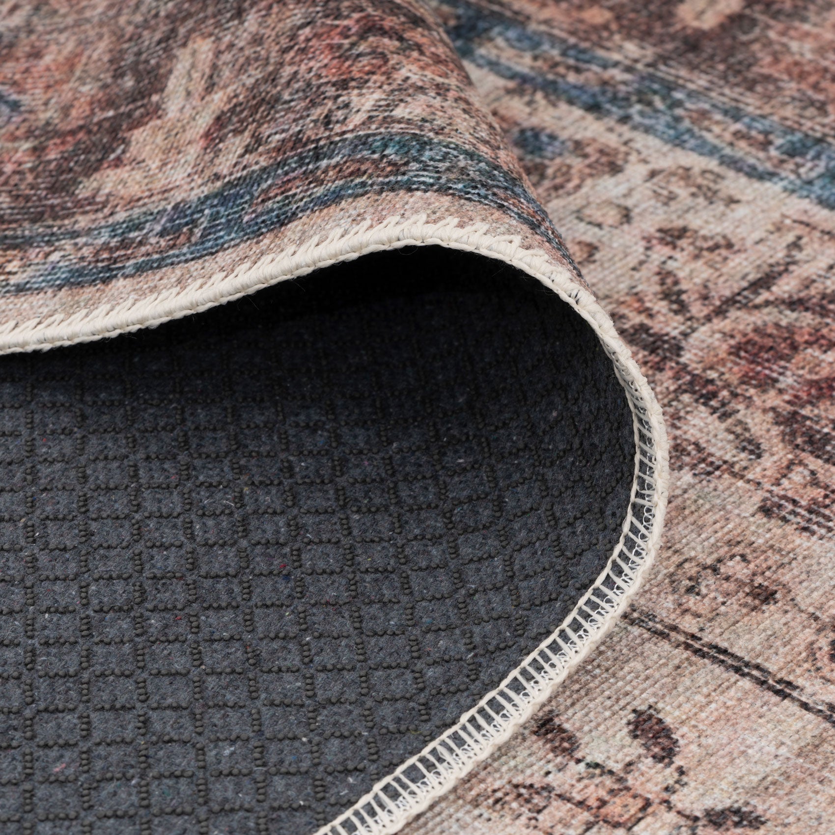 Flatwoven Washable Earthy Flora Area Rug - Shannon