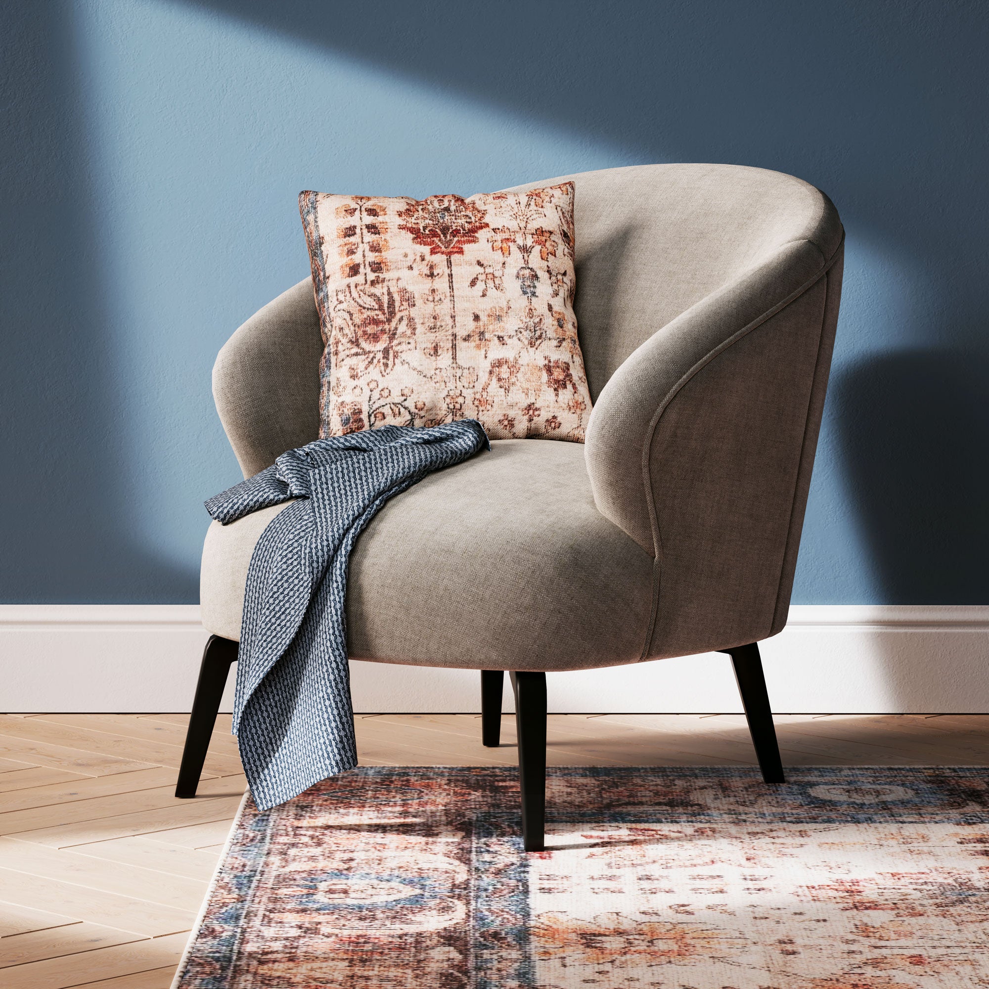 Earthy Floral Cushion Cover