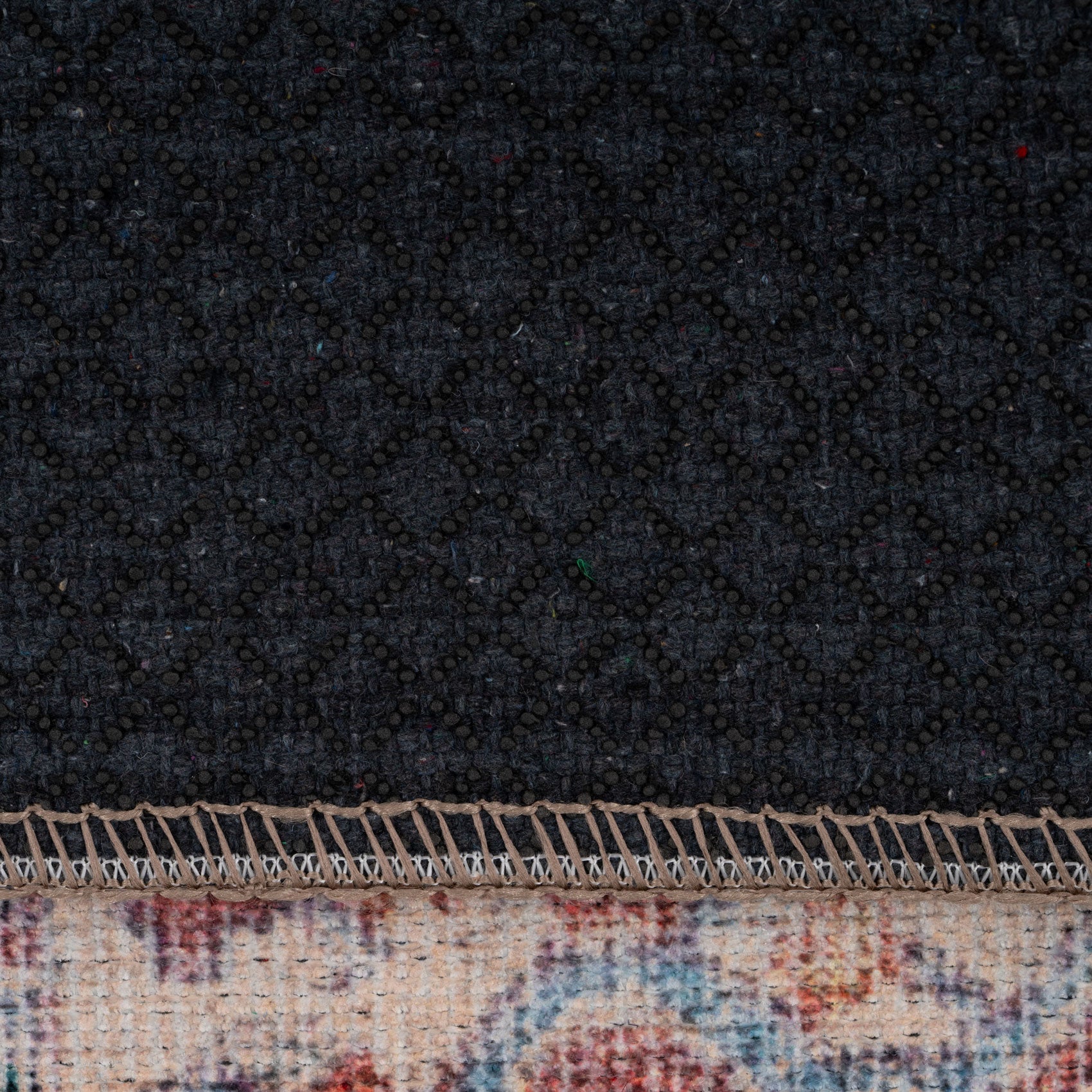 Flatwoven Washable Red Medallion Area Rug - Slaney