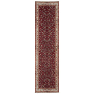 Red Elegant Washable Runner Rug - Talia