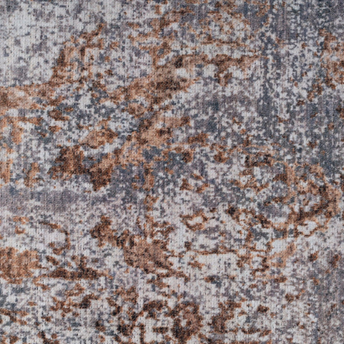Washable Distressed Copper Blue Runner - Tobin