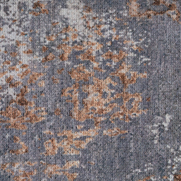 Flatwoven Washable Distressed Copper Blue Rug - Tobin