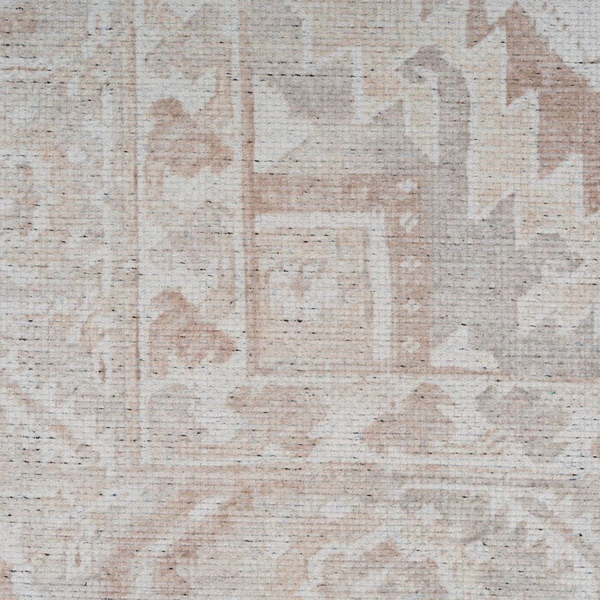 Flatwoven Washable Distressed Beige Area Rug - Tolka