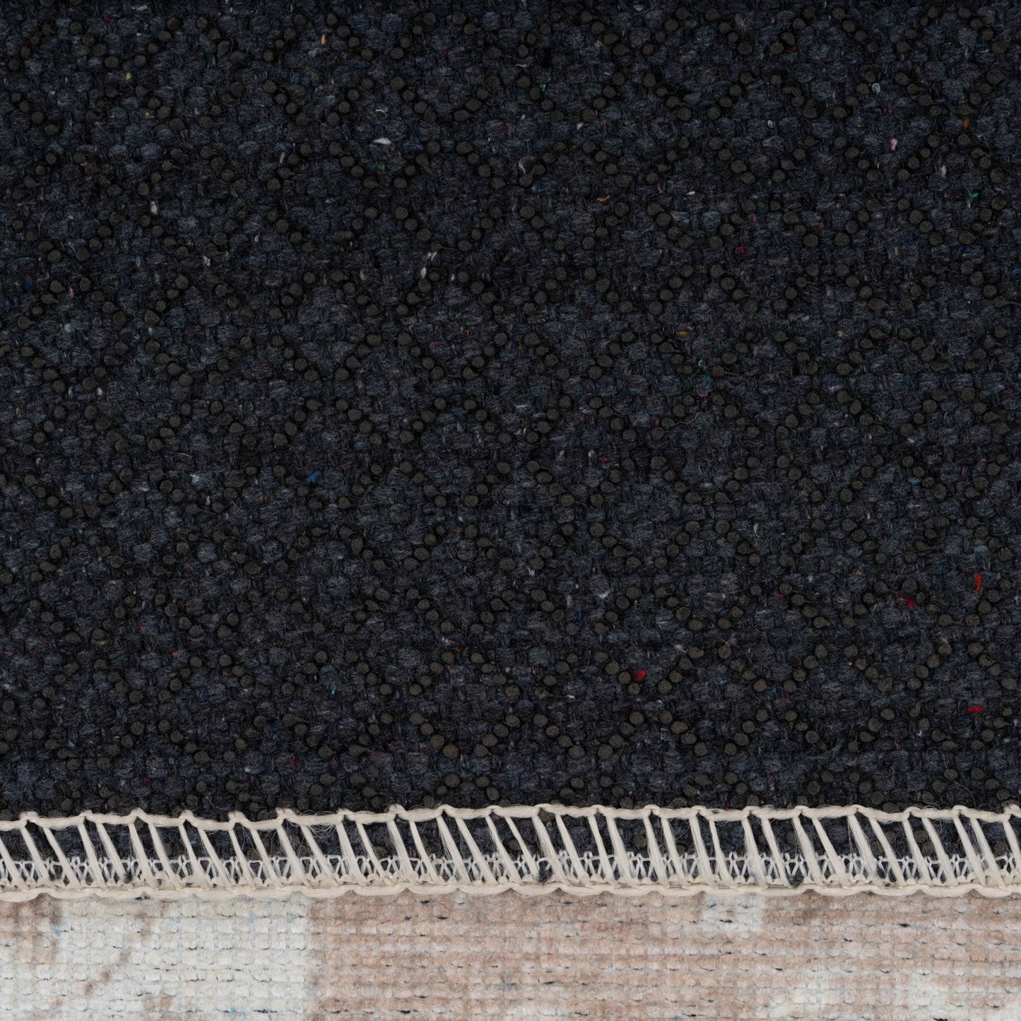 Washable Distressed Beige Runner Rug - Tolka