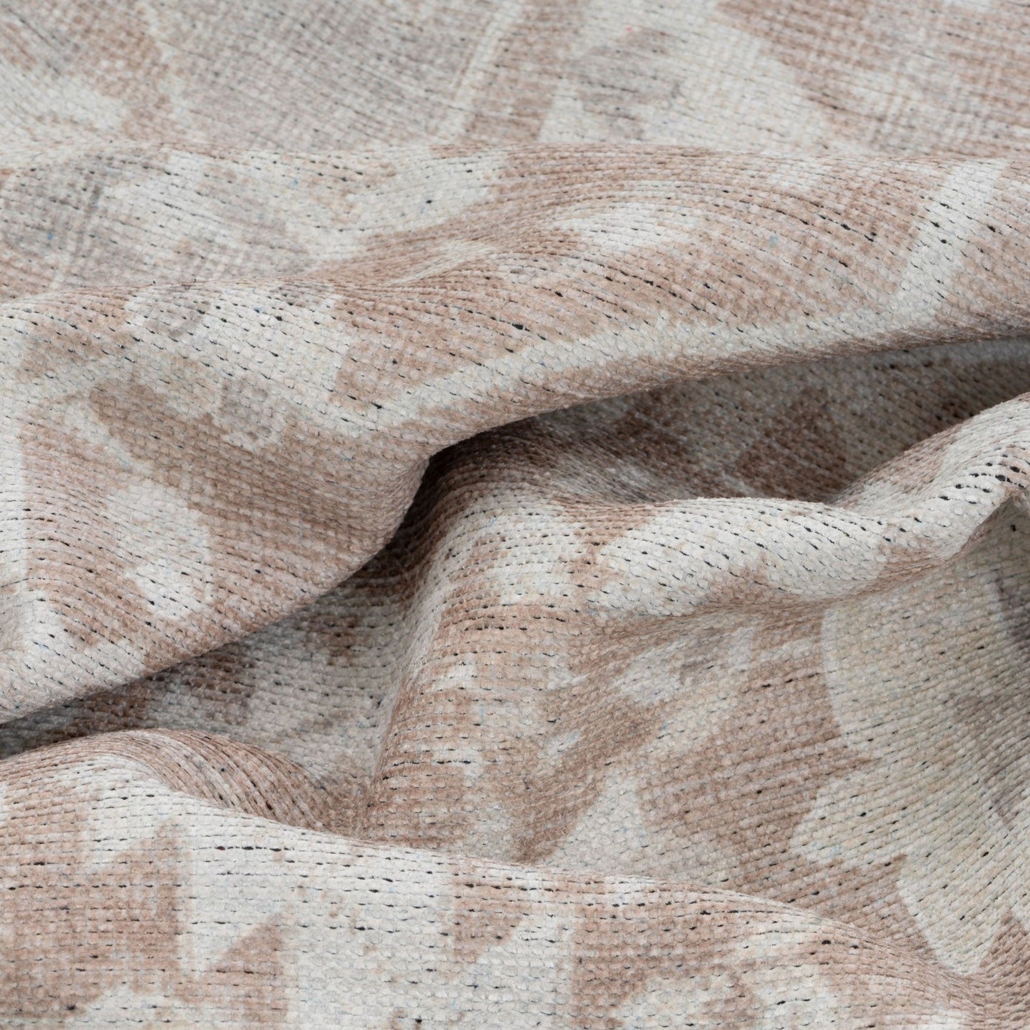 Washable Distressed Beige Runner Rug - Tolka