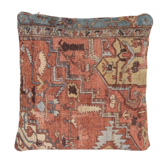 Terracotta Aztec Cushion Cover
