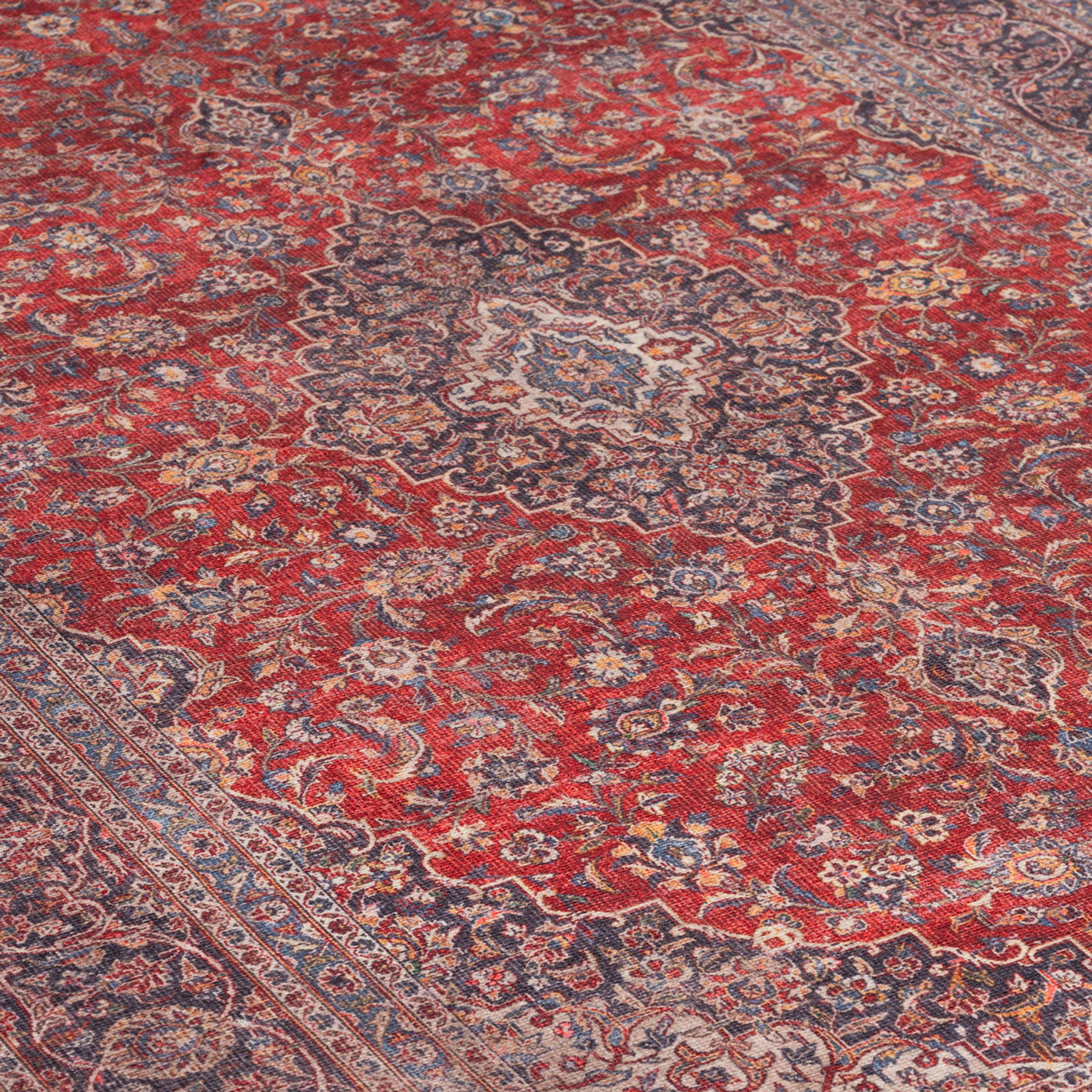 Washable Red Oriental Area Rug - Tullow | Living Room Rugs | Kukoon ...