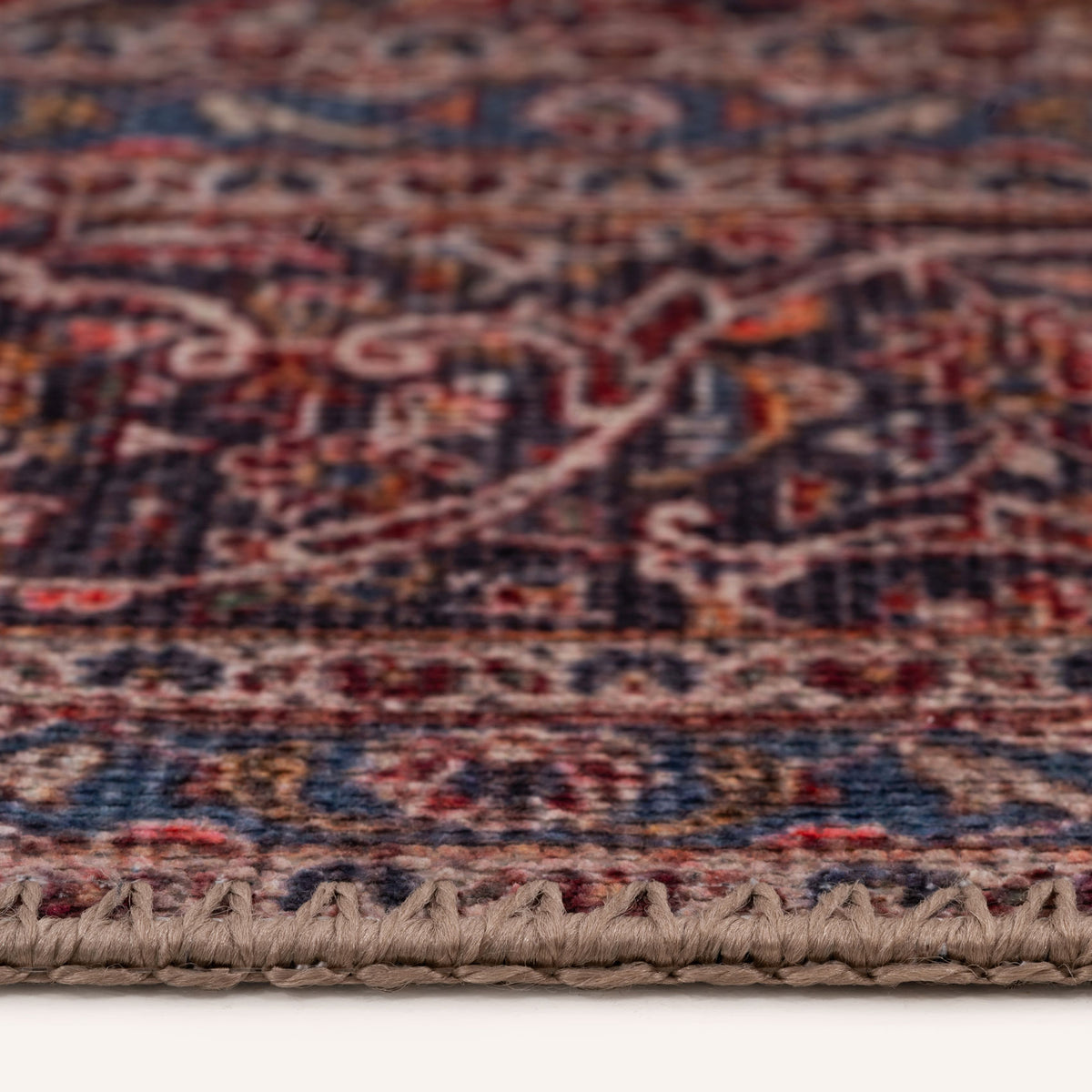Flatwoven Washable Red Oriental Rug - Tullow
