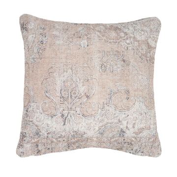 Distressed Beige Cushion Cover