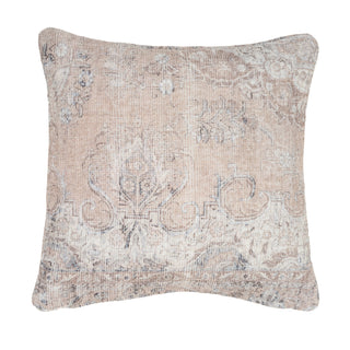 Flatwoven Washable Traditional Distressed Beige Rug - Zoe