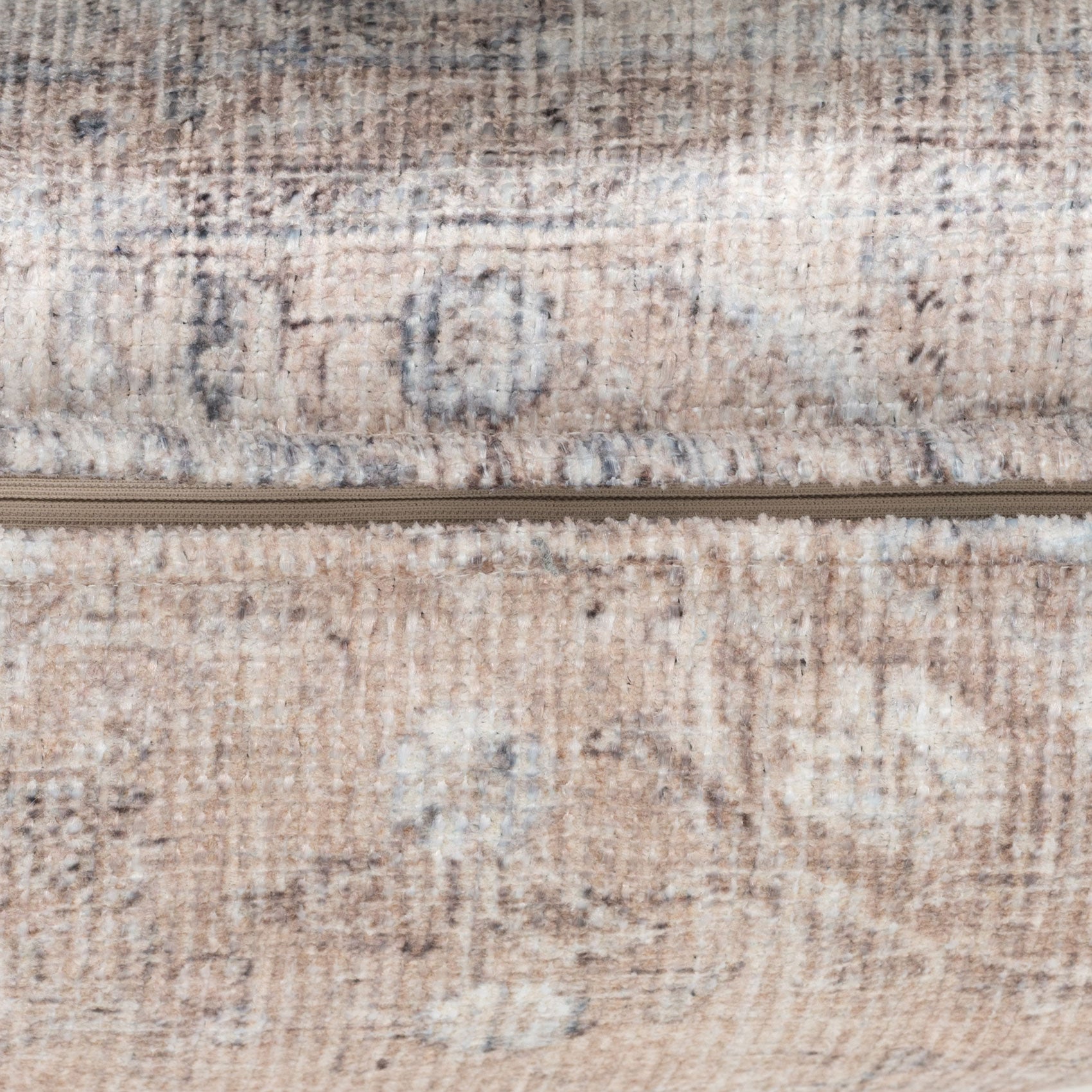 Distressed Beige Cushion Cover