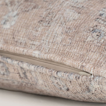 Distressed Beige Cushion Cover
