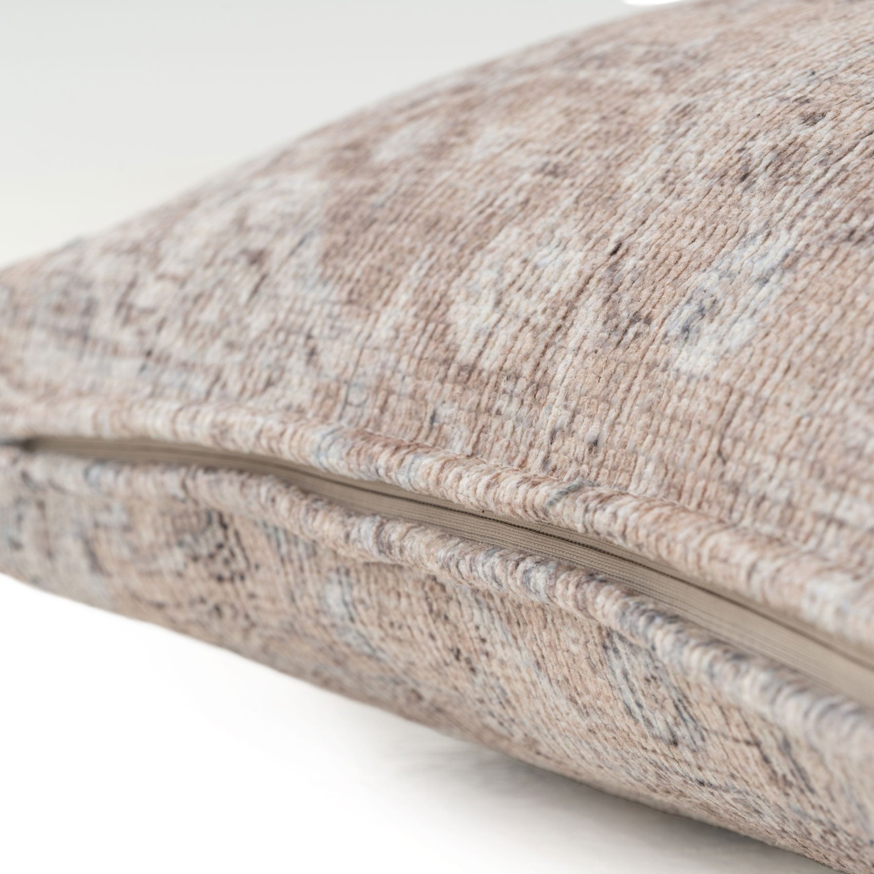 Distressed Beige Cushion Cover