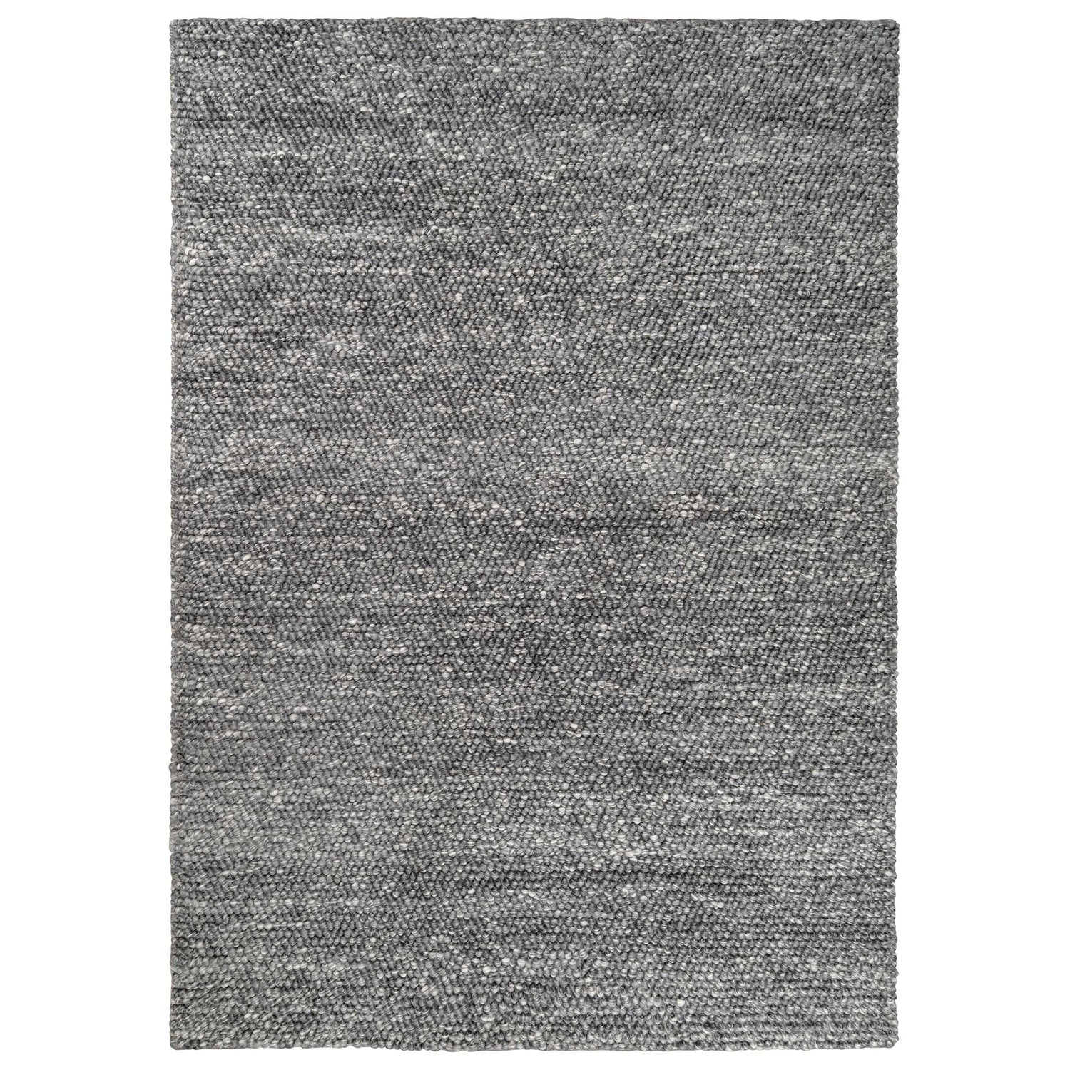 Grey Pebble Wool Living Room Rug