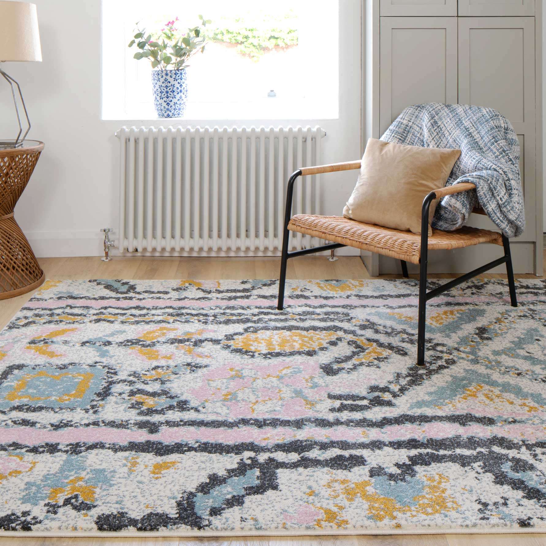 Pastel Tribal Print Area Room Rug