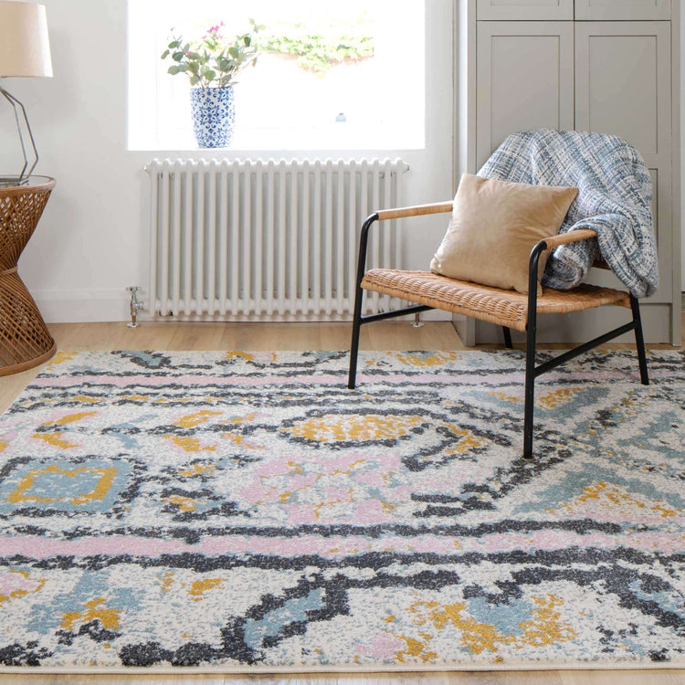 Pastel Tribal Print Area Room Rug