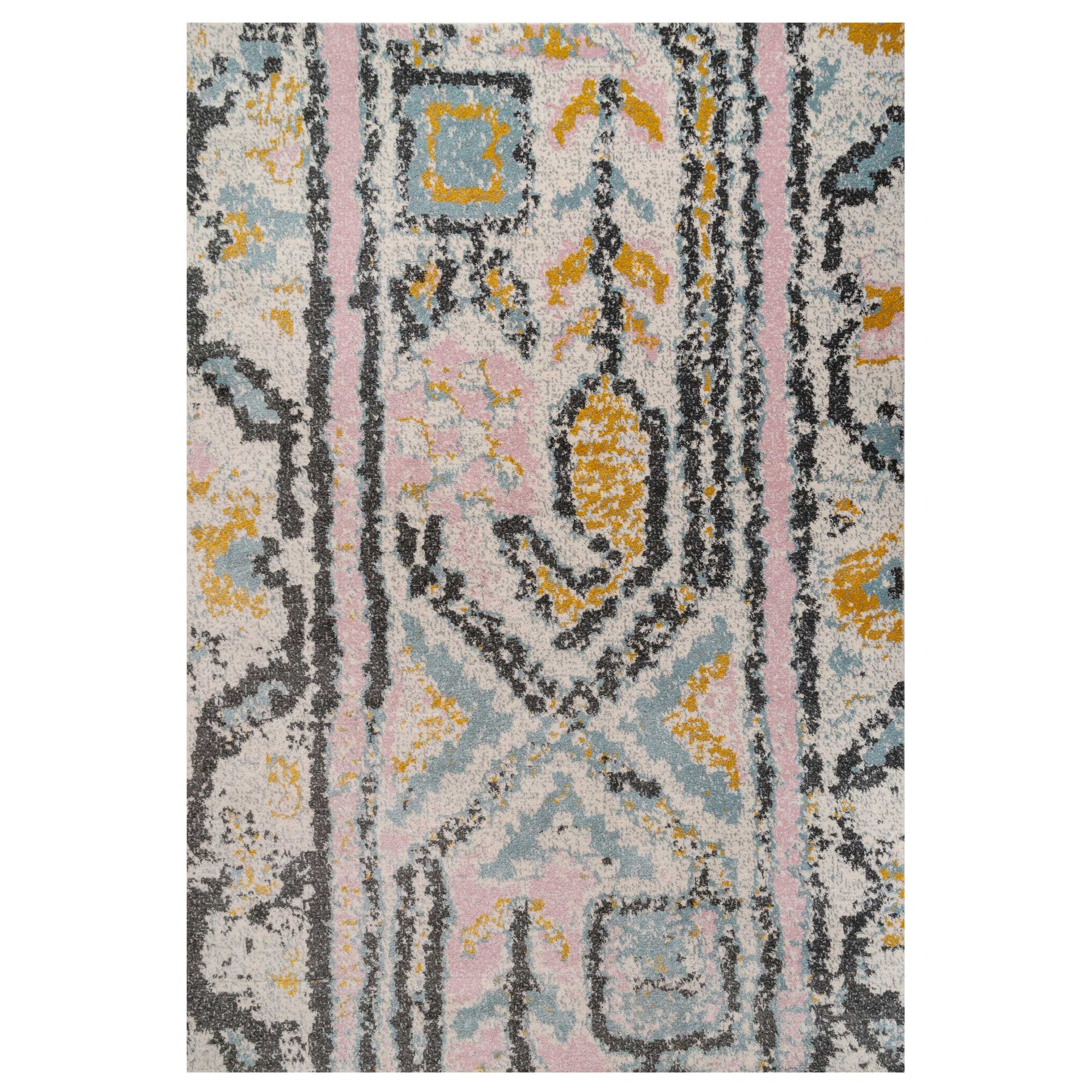 Pastel Tribal Print Area Room Rug