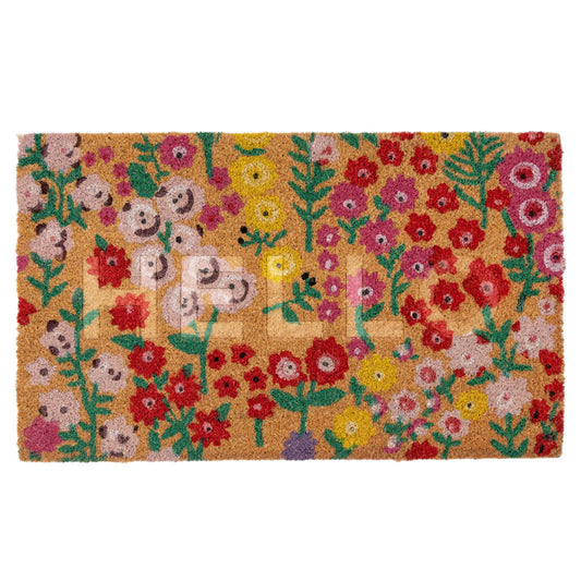 Bright Floral Hello Doormat - Sadie