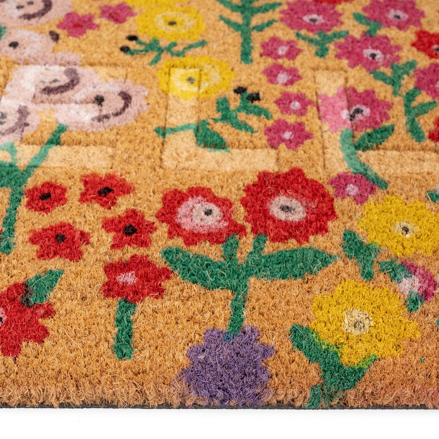 Bright Floral Hello Doormat - Sadie