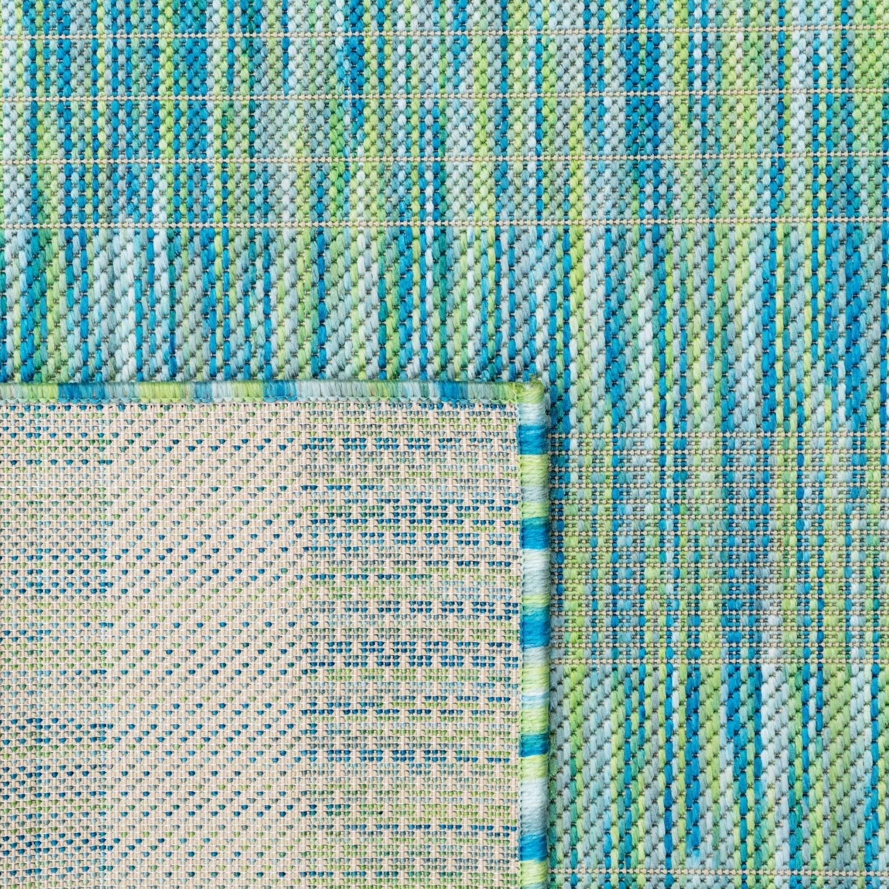 Mottled Sea Green Indoor Outdoor Area Rug