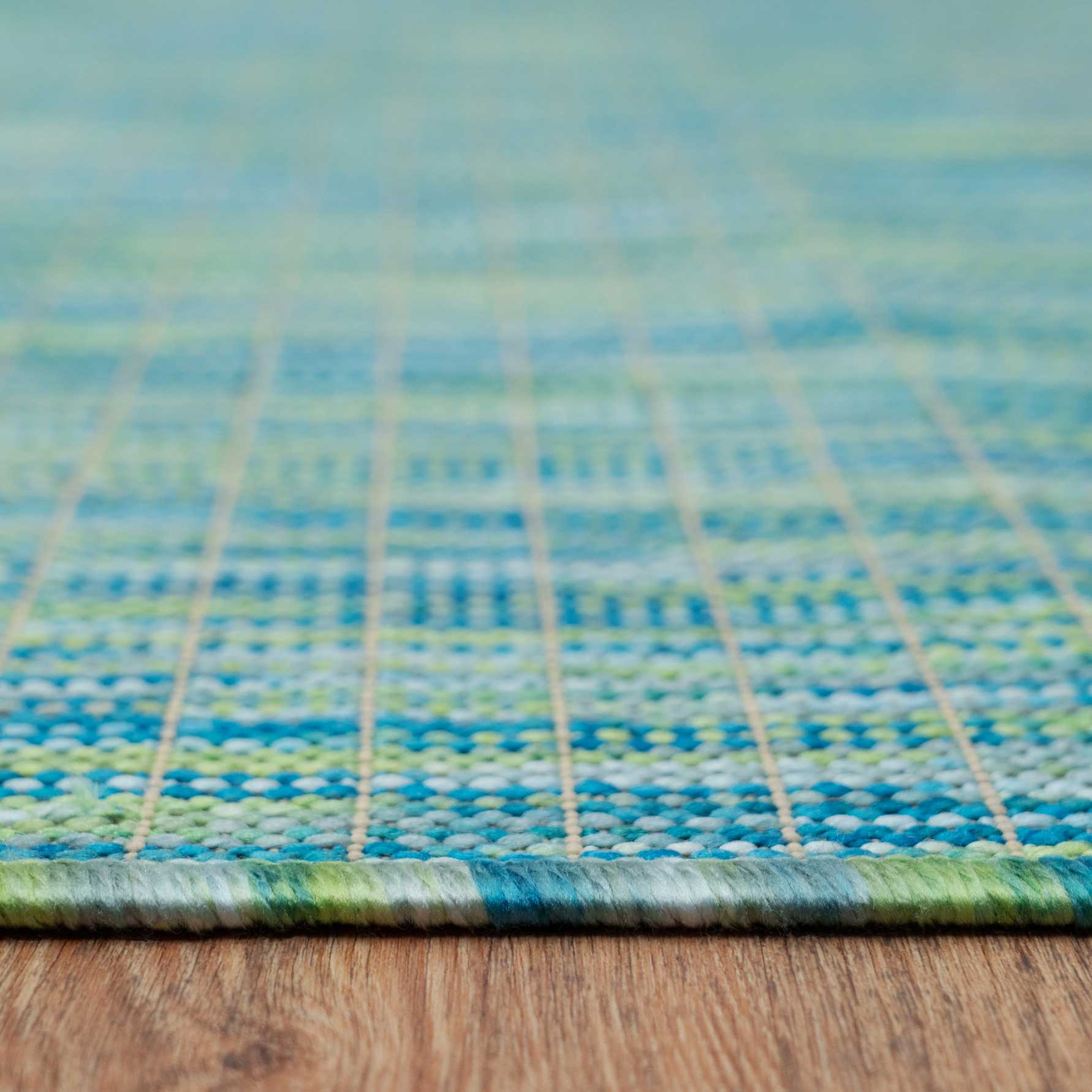 Mottled Sea Green Indoor Outdoor Area Rug