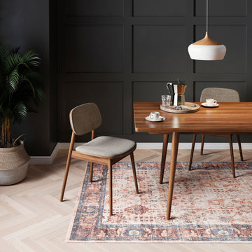 Flatwoven Washable Earthy Flora Area Rug - Shannon