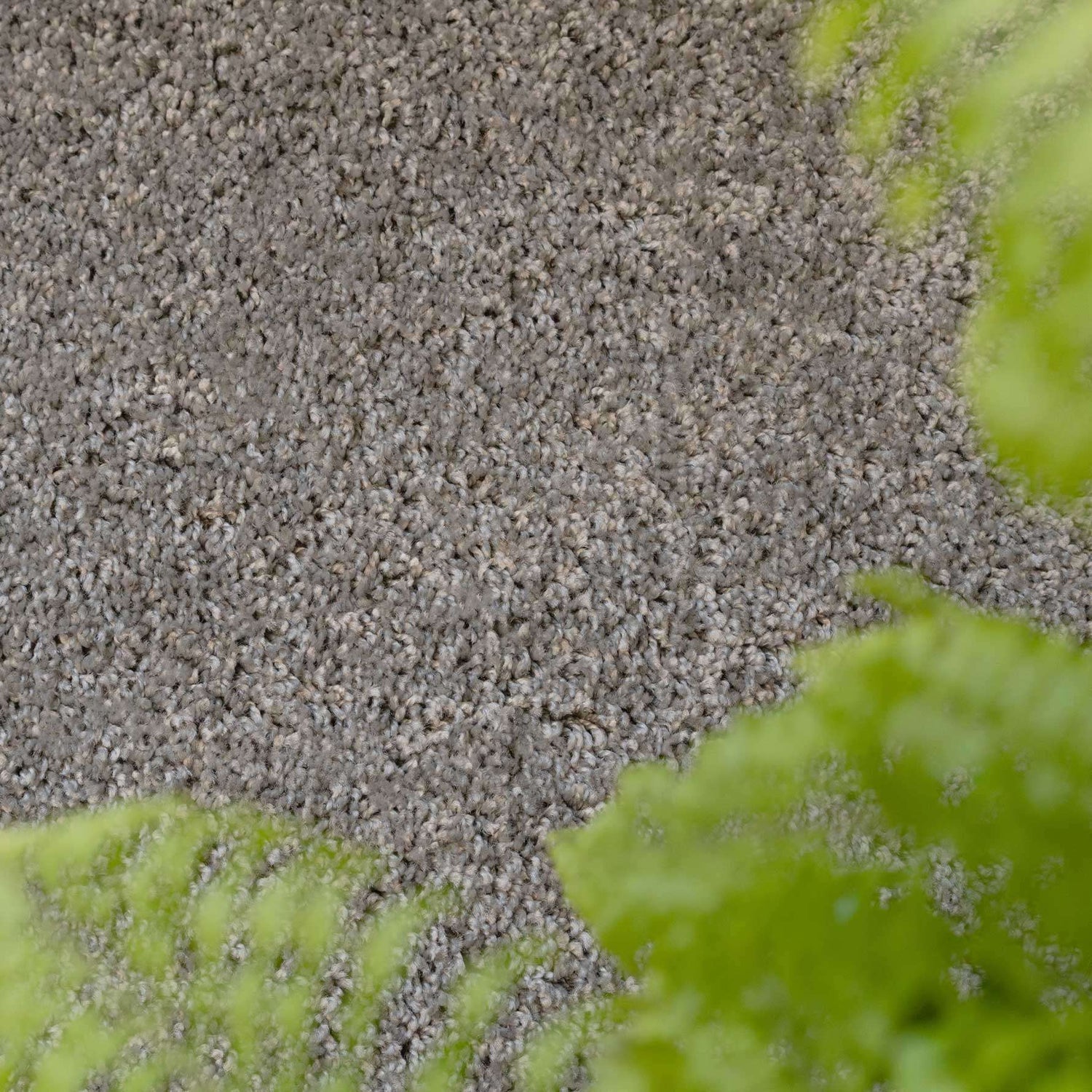 Silver Shaggy Circle Rug