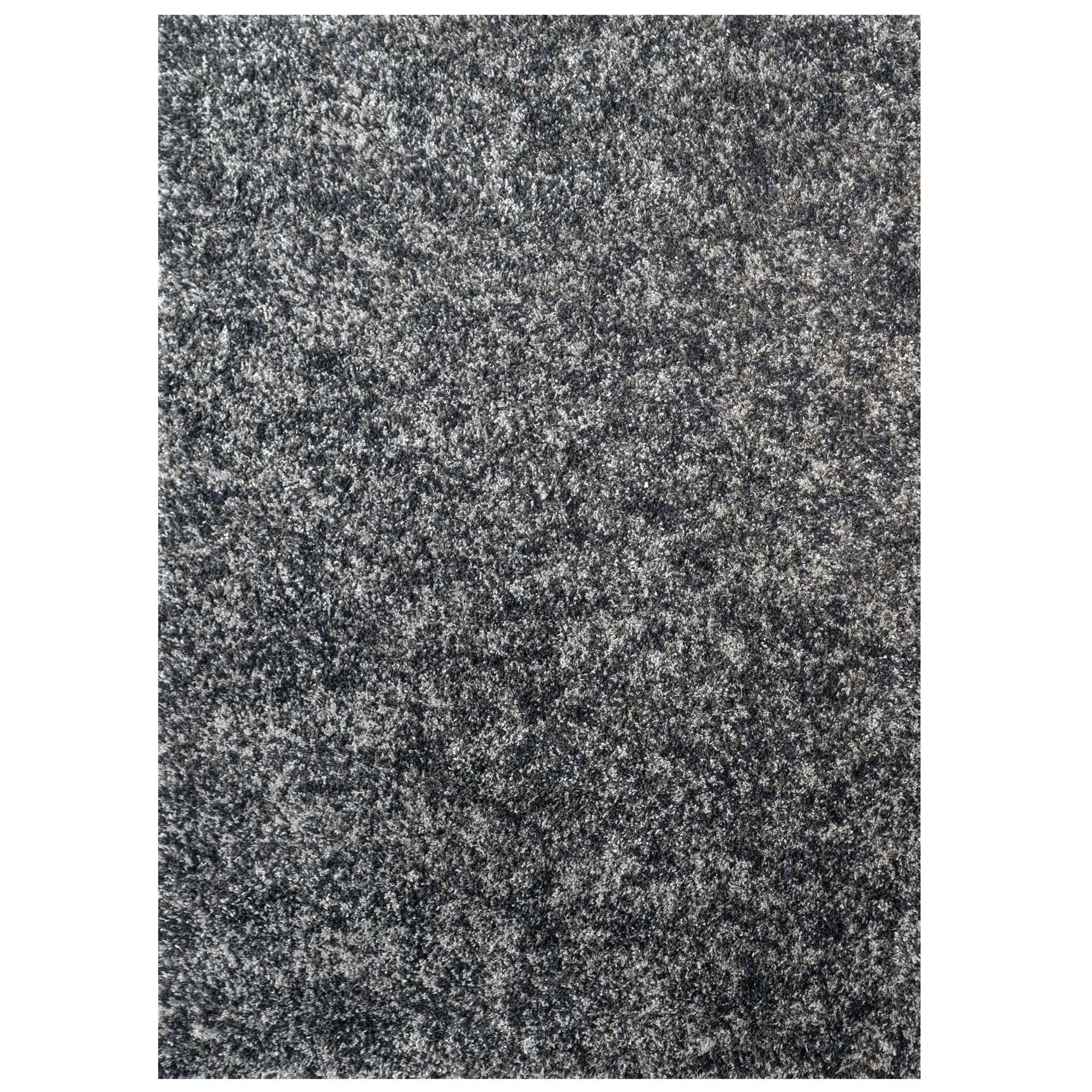 Soft Mottled Grey Shaggy Area Rug