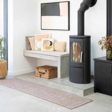 Washable Beige Berber Jute Style Runner - Lula