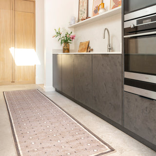 Washable Beige Berber Jute Style Rug - Lula