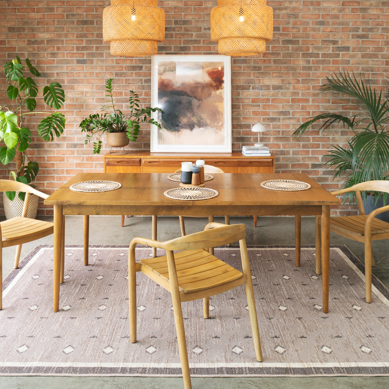 Washable Beige Berber Jute Style Rug - Lula