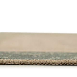 Washable Geo Blue Runner - Boone