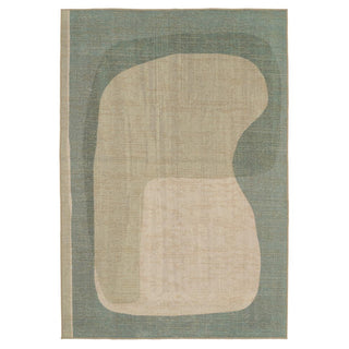 Washable Geo Blue Rug - Boone